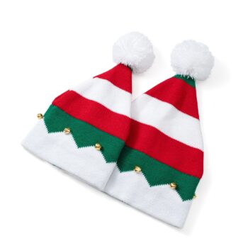Custom knit santa hat wholesale unisex adult kids xmas festival holiday knitted christmas hats
