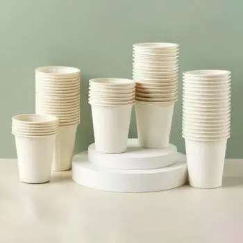 Eco-friendly 100% degradation pla custom print biodegradable pla lined disposable coffee paper drink cup paper cup