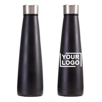 Custom logo 304 stainless steel double wall thermos cup sports water bottle pyramid triangle vacuum cup drink cup