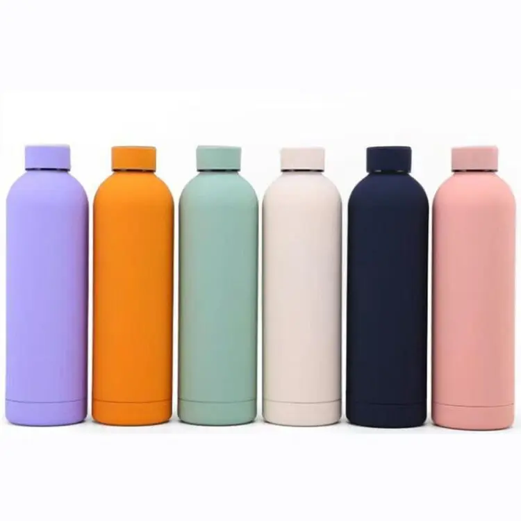 Customized logo 500 ml thermal vacuum gym double wall custom insulated drink water bottle stainless steel