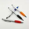 Diy personalized plastic fat stylus ball pen with touchscreen universal bulk ink custom logo printed printing ballpoint