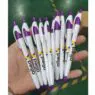 Popular custom logo promotional cheap plastic ball pen javelin ballpoint pens with full color logo