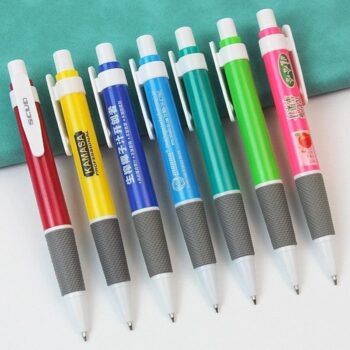 Personalized promotional color plastic pen giveaway gift pen cheap logo custom pens