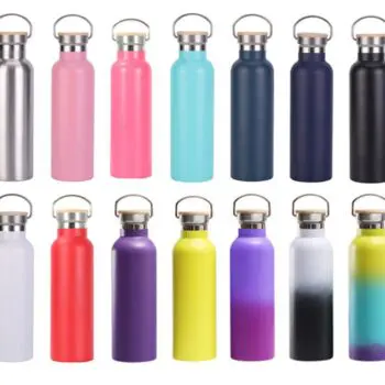 Custom 350ml-1000ml double wall stainless steel sports water bottle thermal insulated outdoor vacuum flask for travel