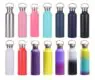 Custom 350ml-1000ml double wall stainless steel sports water bottle thermal insulated outdoor vacuum flask for travel