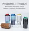 Custom 14 oz stainless steel tumbler metal beer insulated cooler mug can cooler