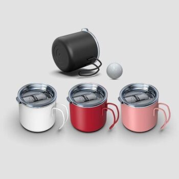 Double-wall 18/8 stainless-steel customize coffee mug tumbler with comfortable handle insulated coffee tea mugs cup customizable