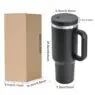 Custom 40oz travel coffee mug 40 oz stainless steel insulated vacuum tumblers with handle and straw