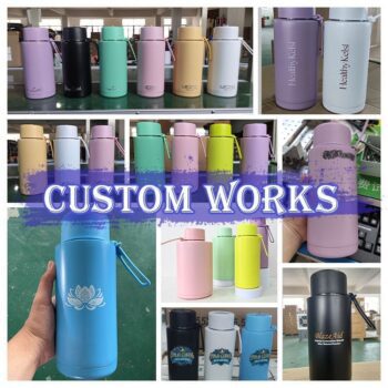 20oz 34oz custom logo hot bottle 304 classic sports vacuum insulated stainless steel frank green water bottle with straw lid