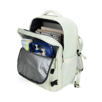 Manufacturer custom new design leisure large capacity polyester waterproof travel bag backpack with usb charging port