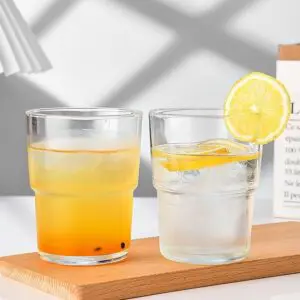 Amazons newly 13oz/16oz glass tumbler cup with straw and lid glass coffee mug iced tea cup with leather protective sleeve