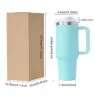 40oz cup adventure quencher flowstate reusable insulated stainless steel tumbler with handle and straw