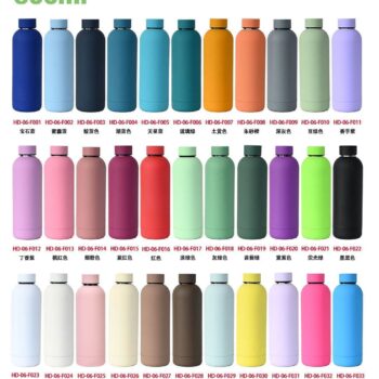 Factory custom logo double wall stainless steel cup insulated drink bottle tumbler water bottle 500 ml thermal