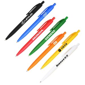 Cheap plastic promotional advertising pens with custom printing logo gift pens