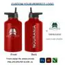 Hot sale factory custom logo large capacity flask water bottle outdoor sport stainless steel thermos 64 oz water bottle