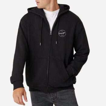 Custom 350gsm fleece heavyweight coat winter warm puff printing hooded sweatshirt men blanks zip up hoodie