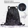 Strap pocket with drawstring simple backpack for men and women's sports and fitness lightweight basketball bag oxford zipper bag