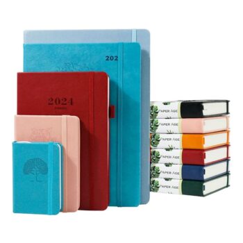 Academic diary note book a5 a6 b5 dotted grid 2024 2025 elastic band hardcover planner notebook journal