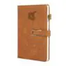 Soft cover fitness self-care business budget organizer happy leather daily agenda planner journal notebook