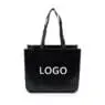 Customized new style tote woven shopping bags corner non-woven laminated reusable feature logo printing pp packaging