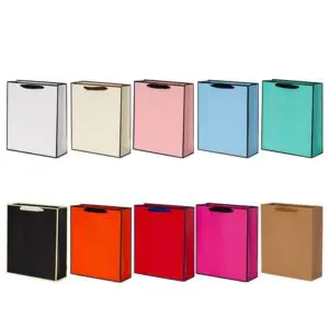 Free sample custom paper bags with your own logo luxury carrier gift shopping clothes hair paper bags wholesale print