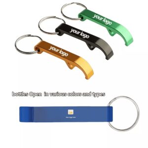 Aluminum alloy bottle opener 4 in 1 key chain drop shipping available metal opener beer can tab opener with shotgun tool