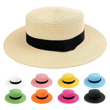 Custom promotional wholesale straw hats with logo from China manufacturer