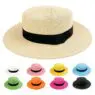 Custom promotional wholesale straw hats with logo from China manufacturer