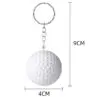 Hot selling small golf ball keychain customized metal 3d eva keychain
