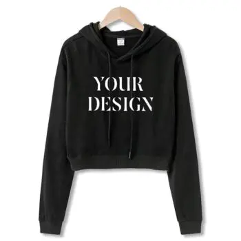 Cotton french hoodie streetwear thick fleece undefined drop shoulder plain blank custom women hoodies