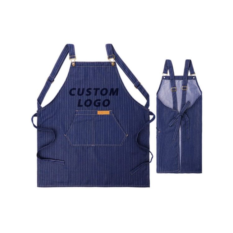 Wholesale custom kids paint sublimation full length barber waiter apron for adults