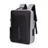 Smart anti-theft water proof men's business laptop anti theft men's backpack leather with usb charging port