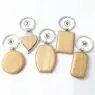 Custom shape wooden keychain engraving logo wooden keyring blank wood keychain logo key chain beech timber gift