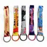 Fashion keychain wrist straps custom japan short lanyard key chain anime lanyard wholesale