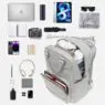 Custom logo large capacity waterproof backpack office computer bag fit 14inch laptop backpack