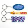 Factory wholesale 2d/3d soft pvc keyring custom logo key chain silicone rubber keychain