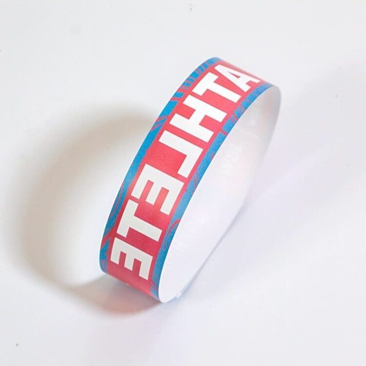 Personalized customization colorful tyvek paper blank wristband tyvek bracelet for party activity