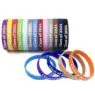 Professional manufacturer silicone rubber bracelet wholesale silicone bracelet wristband printing custom silicone bracelet