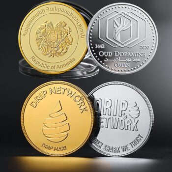 Manufacturers metallic stamping zinc alloy custom game token challenge coin sports commemorative anniversary souvenir coins