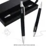 Promotional rubber hotel plastic ballpoint pen with printed customized personal logo for office school