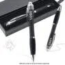 Cheapest led light plastic customized logo ballpoint pen with printed for touch stylus screen phone