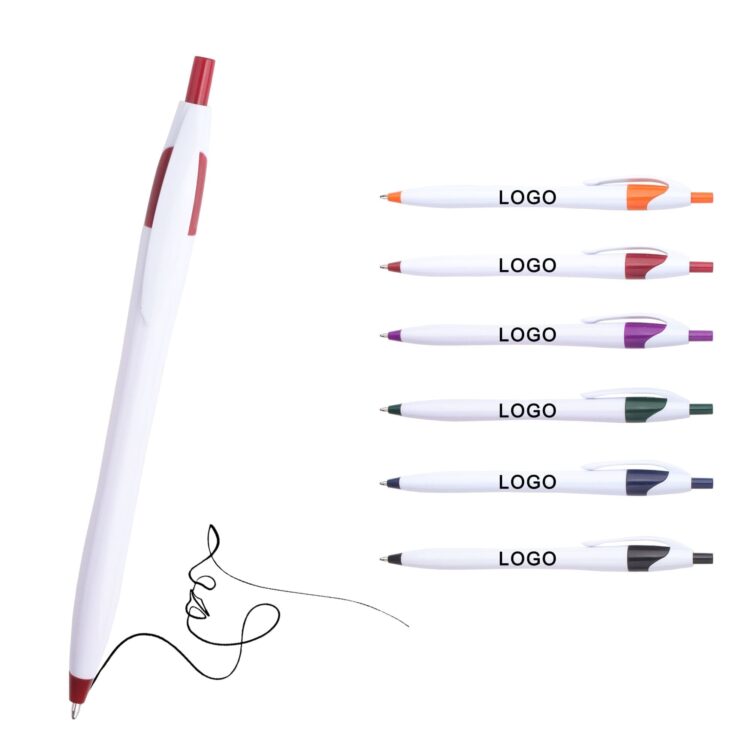 School white other gift custom blue logo wholesale personalized plastic uniball promotional stylus ball-point pens for office