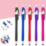 Metallic plastic ballpoint pens stylus pens for touch screens 2 in 1 office pen with stylus tips for iphone ipad
