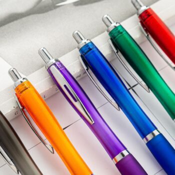 High quality promotional gift plastic rubber coated ballpoint pen with custom logo