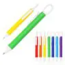 Novelty 3 in 1 multiuse ball pen promotional custom logo pen with keychain and phone stand click ball pen