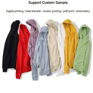 300gsm french terry designer sweatshirt embroidered puff print casual blank unisex hoodie cotton men's hoodie