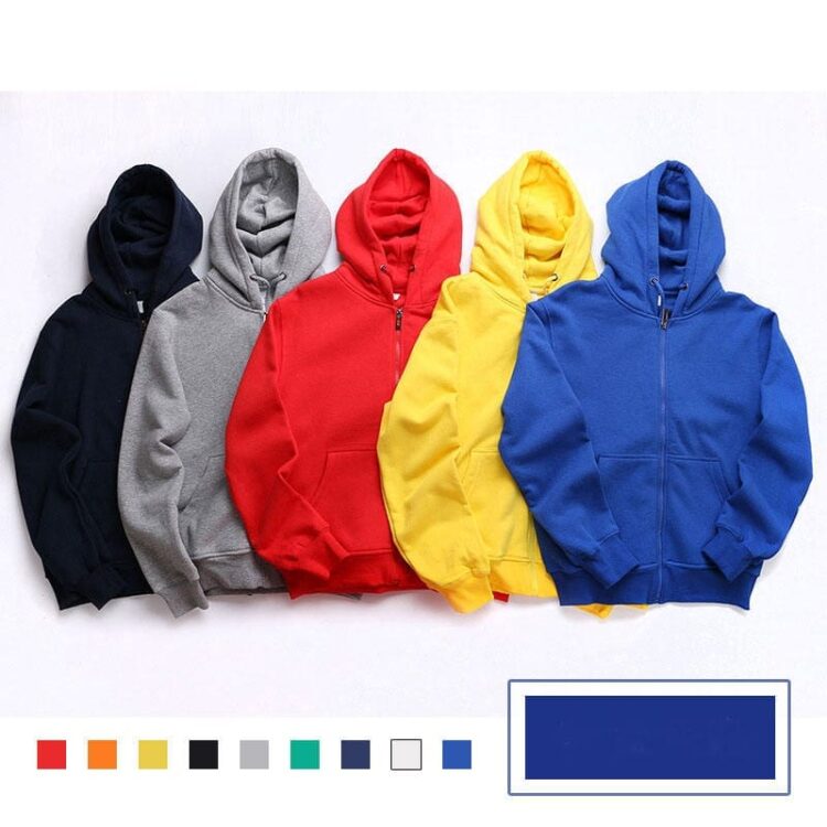100% cotton brown blank joggers suits set zipper white fleece bulk unisex hoodies custom logo mens zip up hoodies