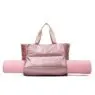 In stock customized dry wet separation fitness bag waterproof pu women leisure travel bag multipurpose yoga mat bag carrier