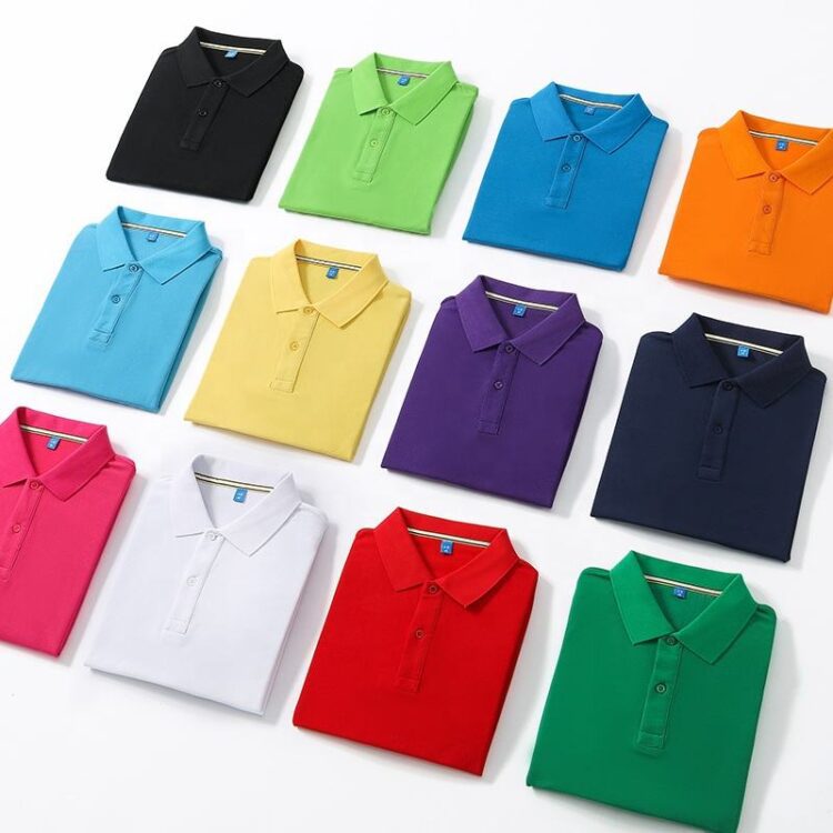 Customized colorful wholesale polo t shirt men with company embroidered printing logo unisex golf polo t-shirt