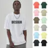 Custom designer printed 230gsm oversized streetwear 100% cotton heavyweight dtg heat transfer screen t shirt for men